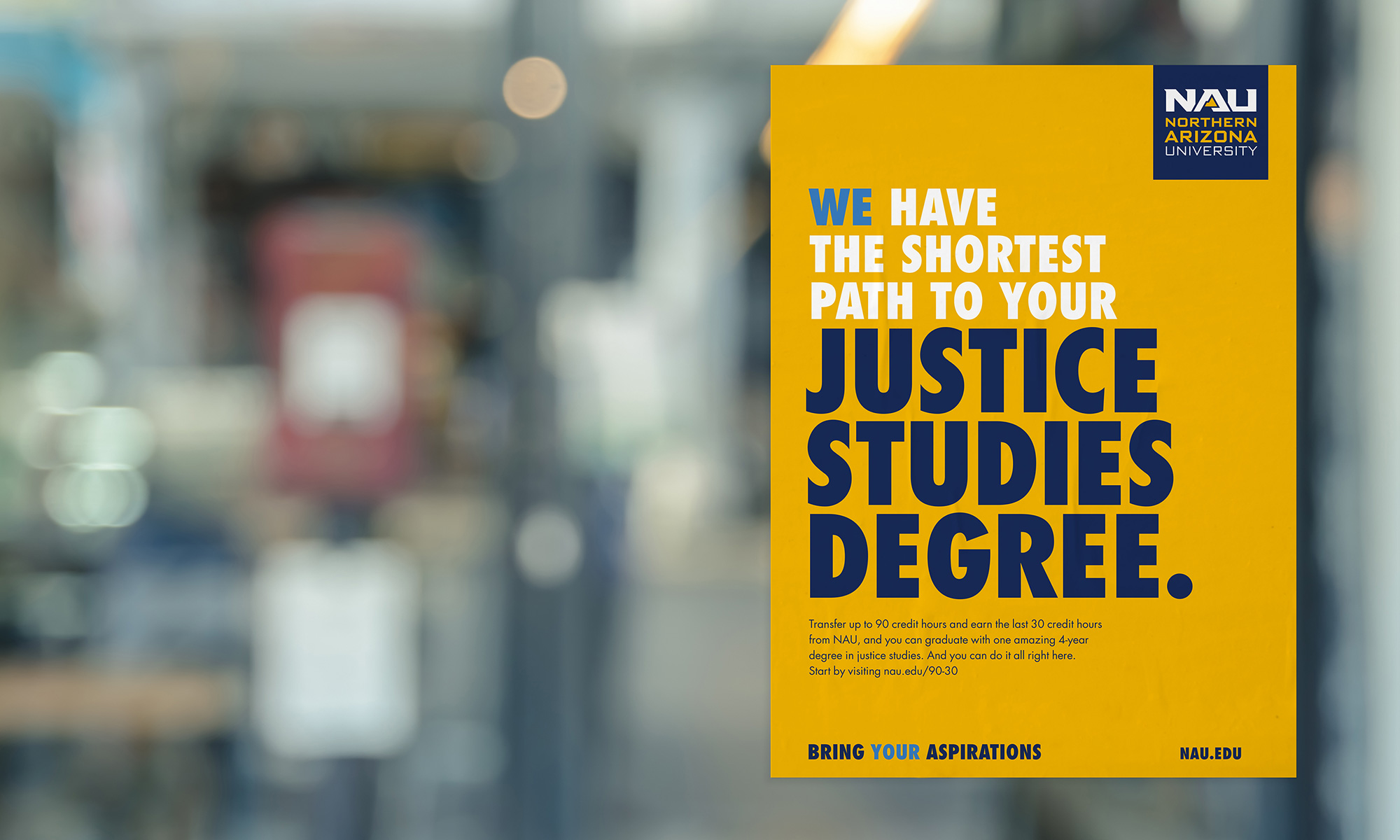 We have the shortest path to your justice studies degree.