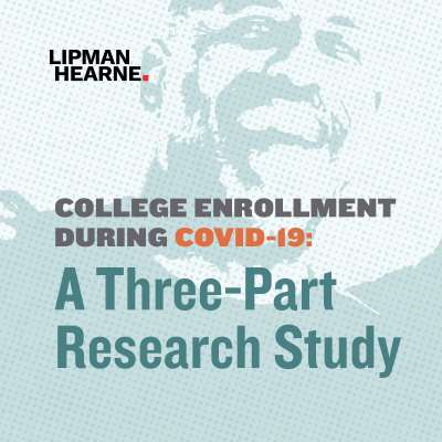 Brochure cover: College enrollment during covid-19: a three part research study.