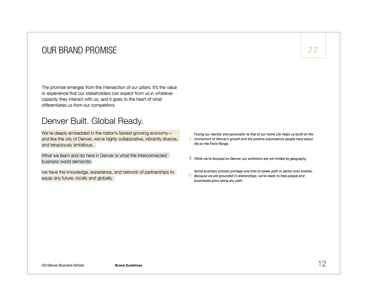 Brand guide–Our Brand Promise