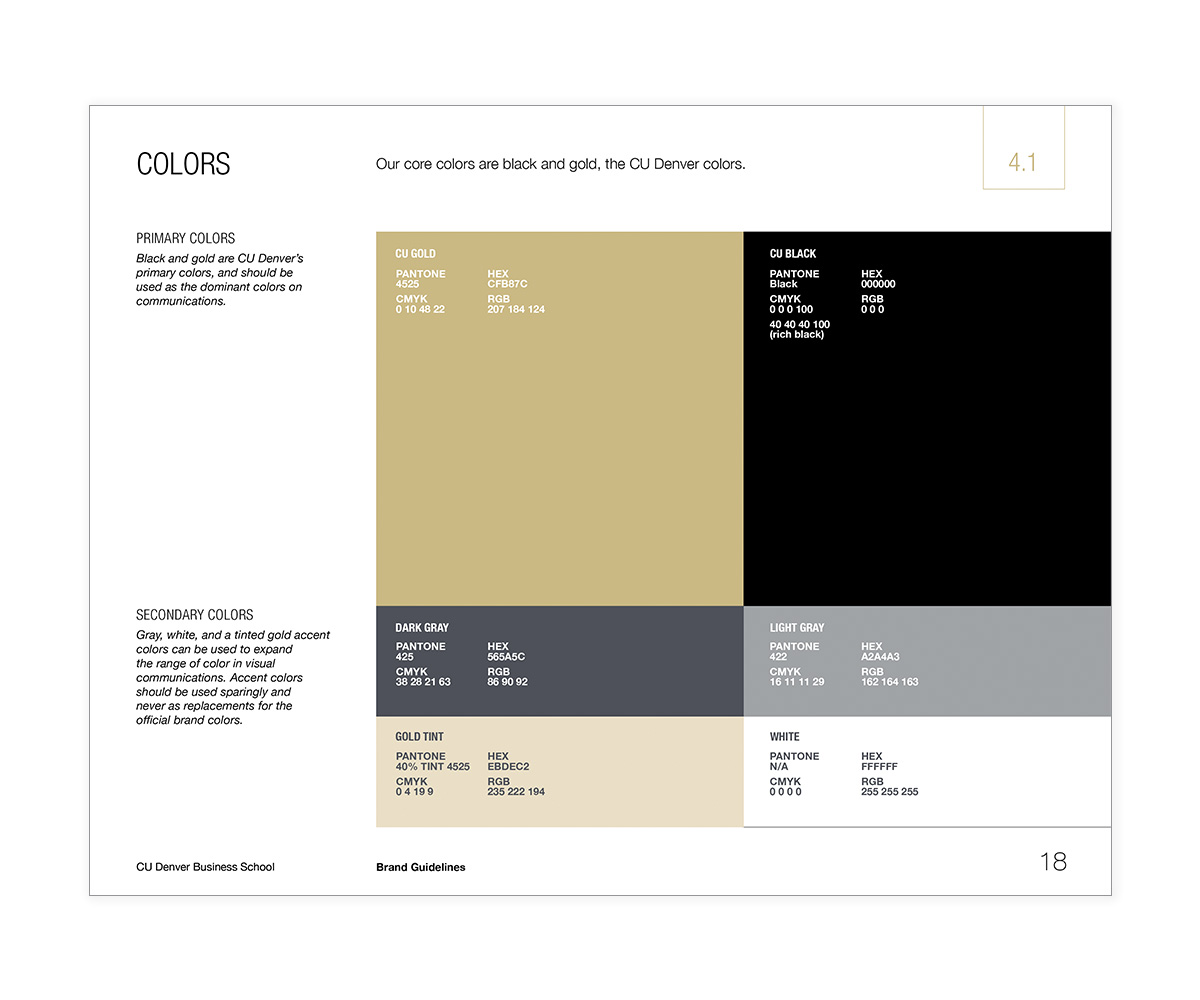 Brand guide–Colors