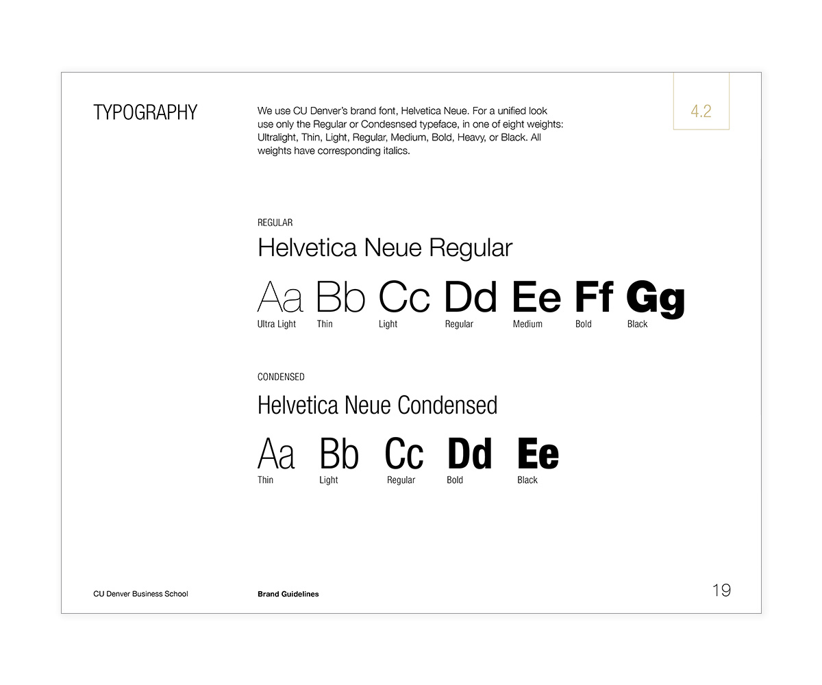 Brand guide–Typography