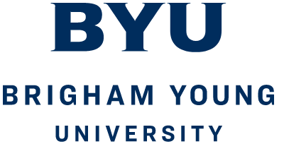 Brigham Young University logo.